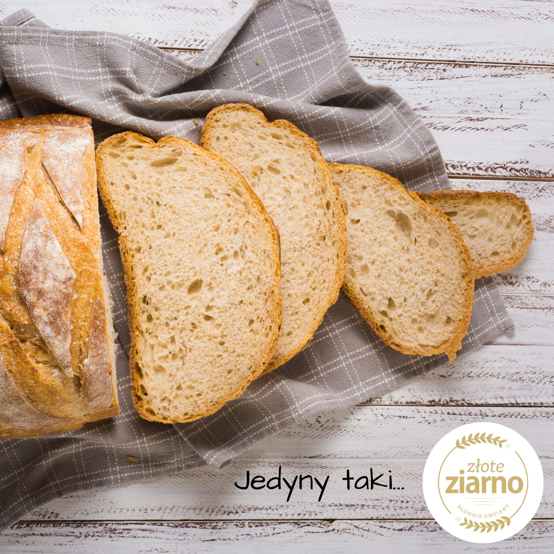 Bez sztucznych dodatków, bez ulepszaczy, z błonnikiem pokarmowym - JEDYNY w swoim rodzaju chleb Złote Ziarno 💛🧡 Odwiedź nasze piekarnie i się przekonaj! 🤗 #złoteziarno #chlebpszenny #białepieczywo #zdrowie #fitfood